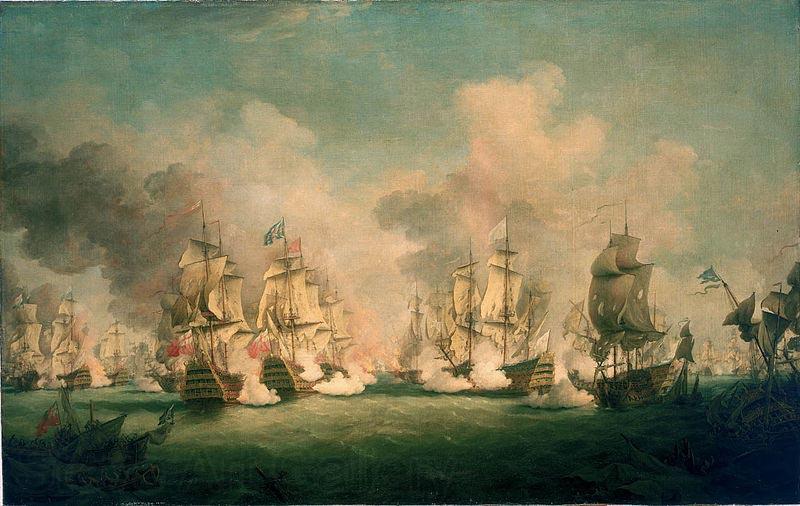 Richard Paton The Battle of Barfleur, 19 May 1692